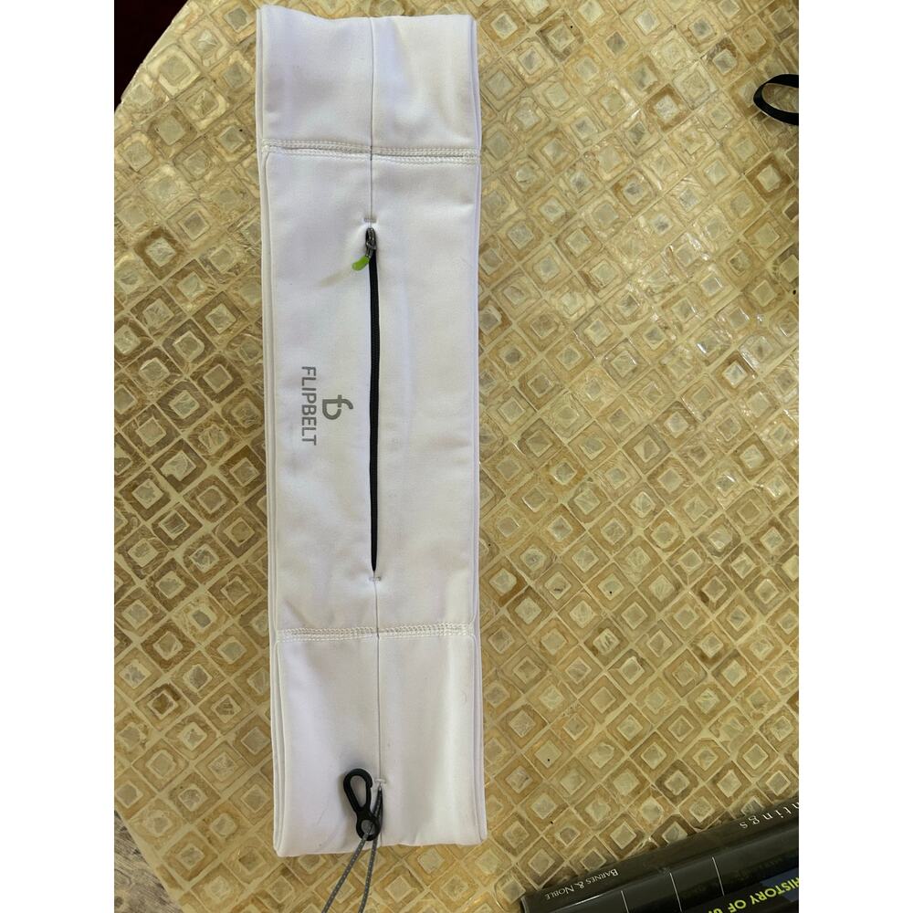 FlipBelt Runners Belt, White, Size Large
